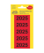 Jahreszahlen 43-225, 2025, rot, 60x24mm, selbstklebend