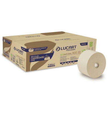 Toilettenpapier EcoNatural 900 ID 812432, 2-lagig, havanna naturbraun, 900 Blatt / Rolle,