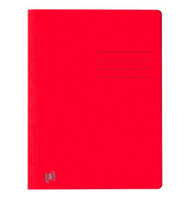 Schnellhefter TOP FILE+ 400116211, A4, rot, Karton, 390g, Vorderdeckel rot / opak