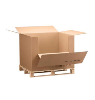 Containerkarton 700 braun, Testliner, Kraftliner