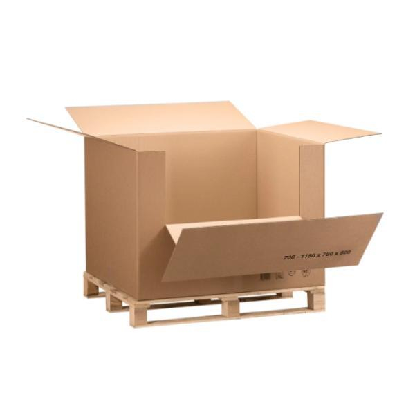 Ondulys Containerkarton 2-wellig, 1180 x 780 x 800 mm, braun 3700323202446 Ondulys