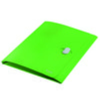 Eckspannmappe 46220055, A4 gr&uuml;n Polypropylen (PP) 80g, mit 3 Einschlagklappen