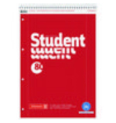 Collegeblock 106781201 / Kariert 5x5 mit Rand, A4, 70g, 