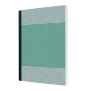 Notizbuch SN200, Recycling, blau, A5, kariert, 80g, 100 Blatt / 200 Seiten