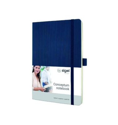 Notizbuch CO326, blau, A5, kariert, 80g, 97 Blatt / 194 Seiten