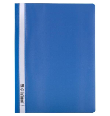 Schnellhefter 400152403, A4, blau, Polypropylen (PP), Vorderdeckel transparent