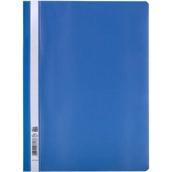 Oxford Schnellhefter Klassisch-Serie 400152403, A4, blau, Polypropylen (PP), 80g, Vorderdeckel transparent 4006144036178 Oxford