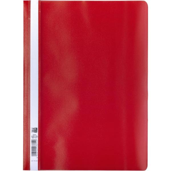 Oxford Schnellhefter Klassisch-Serie 400152404, A4, rot, Polypropylen (PP), 80g, Vorderdeckel transparent 4006144036550 Oxford