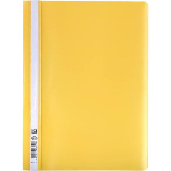 Oxford Schnellhefter Klassisch-Serie 400152405, A4, gelb, Polypropylen (PP), 80g, Vorderdeckel transparent 4006144036598 Oxford
