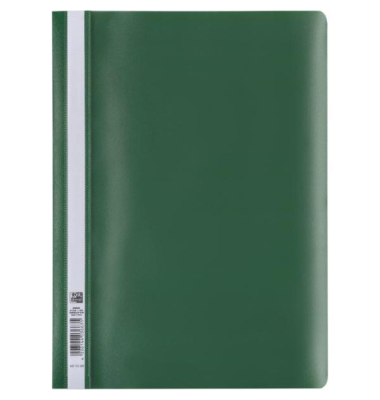 Schnellhefter Klassisch-Serie 400152406, A4, gr&uuml;n, Polypropylen (PP), 80g, Vorderdeckel transparent