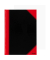 Chinakladde 100302831, schwarz/rot, A4, blanko, 70g, 96 Blatt / 192 Seiten