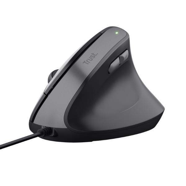 8713439251449 - Bayo II Ergonomische Maus USB Schwarz 6 Tasten 800 dpi 1200 dpi 1600 dpi 2400 dpi Ergonomisch Geräuscharme Tasten Integriertes Scrollrad