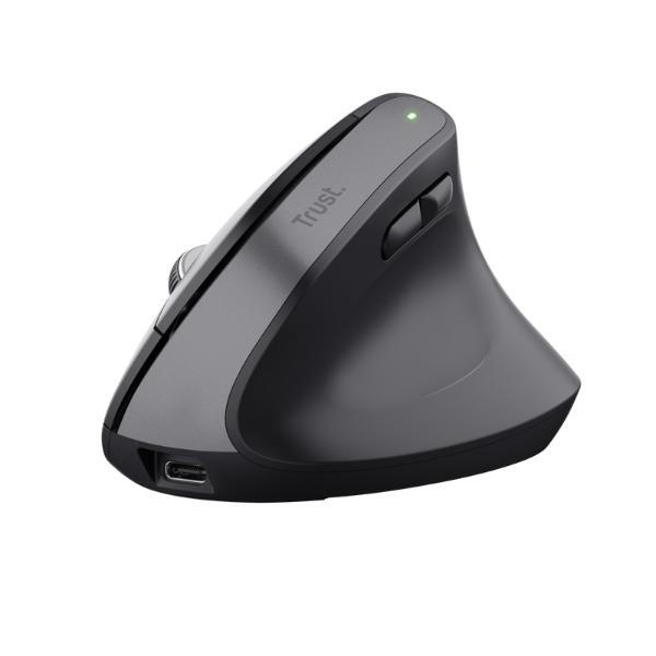 8713439251463 - Bayo+ Ergonomische Maus Bluetooth® Optisch Schwarz 6 Tasten 800 dpi 1200 dpi 1600 dpi 2400 dpi Ergonomisch Geräuscharme Tasten Integriertes