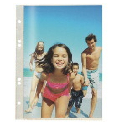 Prospekth&uuml;llen Neutral 400040803, A5 transluzent genarbt, oben offen, 0,08mm