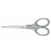 B&uuml;roschere Budget, Stahl, rostfrei, 13cm, grau