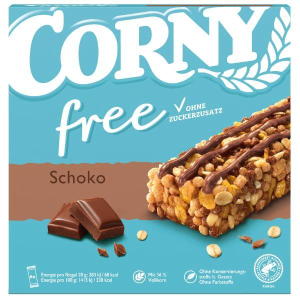 4011800571214 - Corny free Schoko Müsliriegel ohne Zuckerzusatz 6 Stück 140g