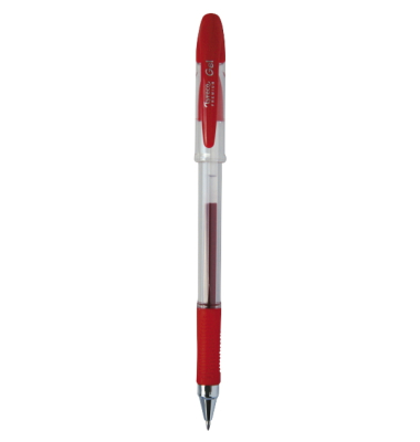 Gelschreiber Neutral Premium Grip, Strichstärke: 0,4mm, mit Kappe, rot