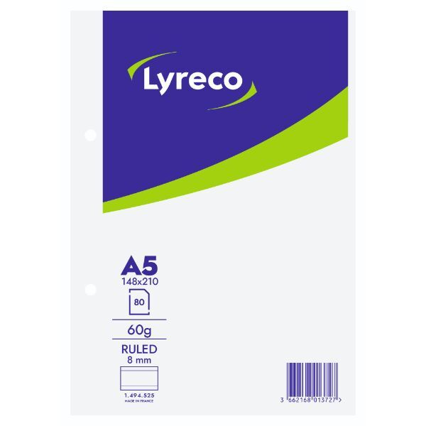 Alpedia Briefblock 400012467, ohne, Lineatur 9 / liniert, A5, 60g, blau/weiß, 80 Blatt 3662168013727 Alpedia