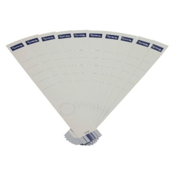 Alpedia Rückenschilder Neutral 10398311, weiß, schmal/lang, 36x290mm, selbstklebend  Alpedia 10 Stück