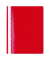 Schnellhefter Neutral Budget 400128298, A4, rot, Polypropylen (PP), 80g, Vorderdeckel transparent