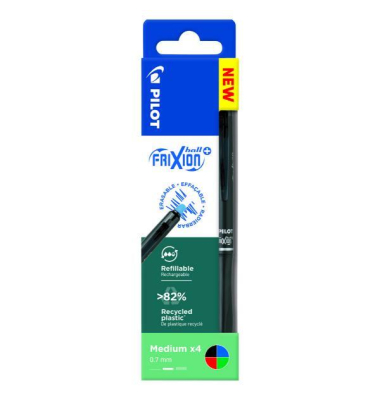 Wllt4 Frixion Ball Plus Tintenroller, 0,7mm, Sortiert