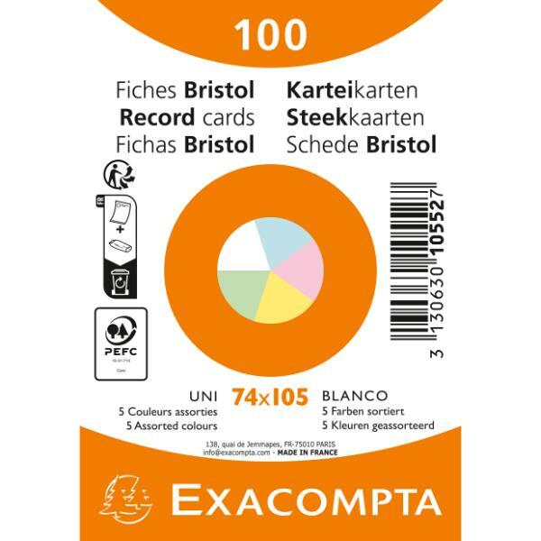 3130630105527 - Karteikarte 10552E blanko A7 Karton 205 gqm sortiert 3130630105527 100 Stück 3130630105527 - Karteikarte 10552E blanko A7 Karton 205 gqm sortiert 3130630105527 100 Stück