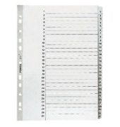 Kartonregister 29242, 1 bis 31, A4, graue Taben, 31-teilig