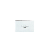 Namensschild Neutral, 75 x 40mm, mit Kombiklemme