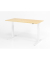 Sitz-Steh-Schreibtisch XMKA, elektrisch h&ouml;henverstellbar, 70-120cm (H), 120x80cm (BxT), rechteckig, ahorn / wei&szlig;