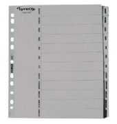 Kartonregister 29482, Jan bis Dez, A4, graue Taben, 12-teilig