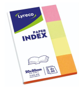 Haftmarker FT510284720, pink/gelb/orange/grün, Rechteckig