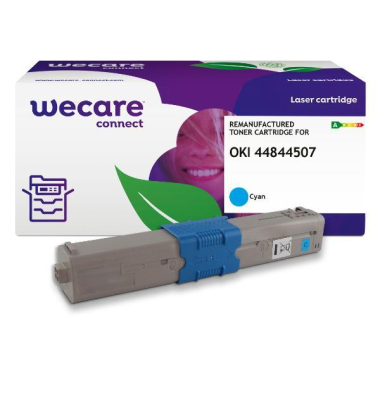 Toner K18435W4 (kompatibel zu Oki 44844507), cyan, ca. 10000 Seiten
