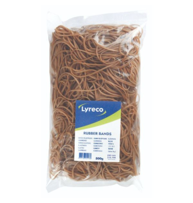 Gummiringe Neutral, Durchmesser: 125mm, Maße: 200 x 2mm, blond, 500g
