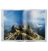 Prospekthüllen 400040804, A3 quer transparent genarbt, oben offen, 0,08mm