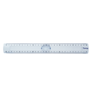 Doppellineal Neutral, Plastik, Länge: 30cm