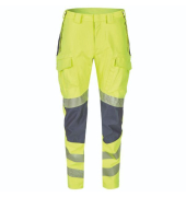 Schutzhose Arcfit, flammhemmend, fluoreszierend gelb/grau, Größe 52