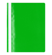 Schnellhefter Neutral Budget 400128299, A4, gr&uuml;n, Polypropylen (PP), 80g, Vorderdeckel transparent