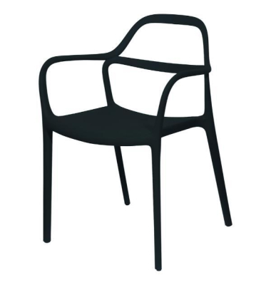 Meet Outdoor-Stuhl Nova, Schwarz