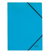 Eckspannmappe 39080035, A4 blau Karton 430g