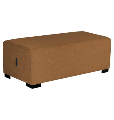 Hizia Sofa Pouf 2-Sitzer Terre Sienna