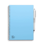 Notizbuch 8720618350084, blau, A5, kariert, 20 Blatt / 40 Seiten
