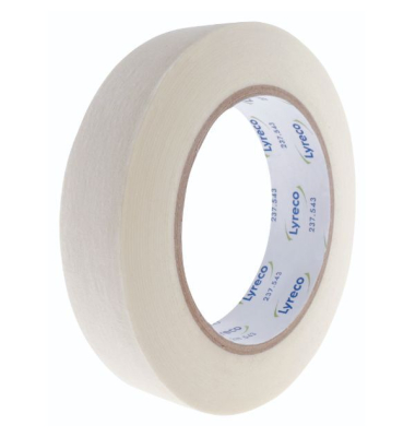 Kreppband Neutral, 25mm x 50m