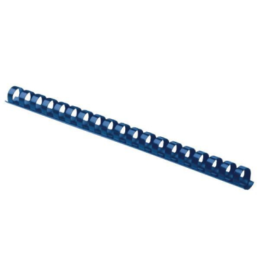 Plastikbinder&uuml;cken 5330902, US-Teilung, 21 Ringe auf A4, blau, 10mm