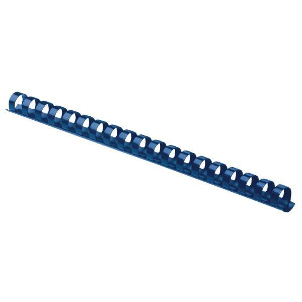 Fellowes Plastikbinderücken 5330902, US-Teilung, 21 Ringe auf A4, blau, 10mm 0077511533099 Fellowes 25 Stück