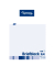 Briefblock 100050732, Lineatur 22 / kariert, A4, 60g, weiß, 100 Blatt