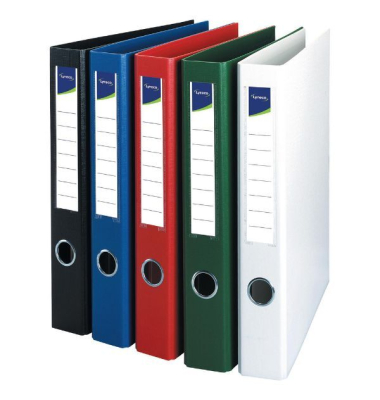 Ringbuch 51742LYSE, A4 4 Ringe 40mm Ring-&Oslash; Karton, PP-kaschiert blau