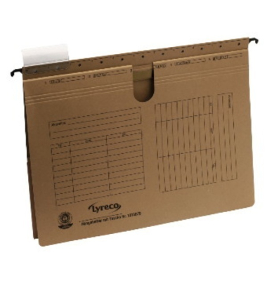 H&auml;ngehefter 15038701000, A4 natronbraun Karton 230g