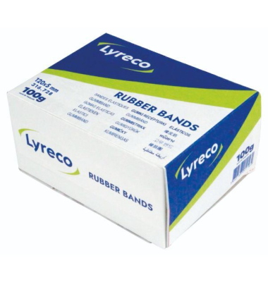 Gummibänder Neutral, Durchmesser: 75mm, Maße: 120 x 5mm, blond, 100g