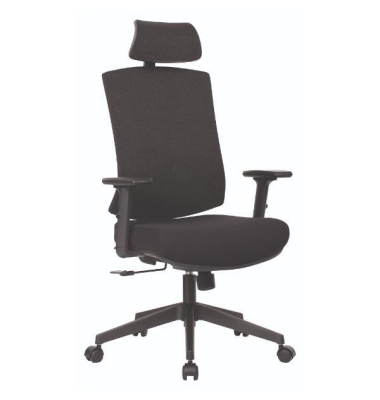 Neutral Orion Bürostuhl mit Kopfstütze, Farbe: Schwarz