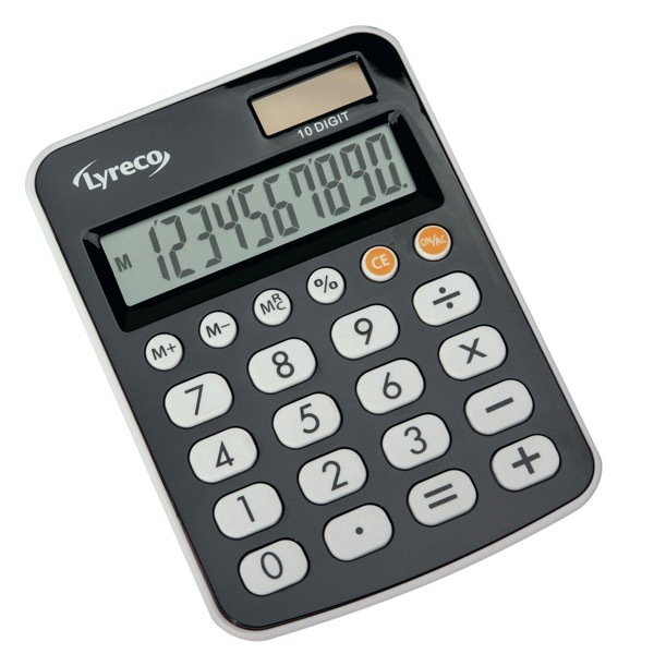 Alpedia Tischrechner Neutral Office Desk, 12-stellig, Solar-Batteriebetrieb, schwarz 3662168006279 Alpedia